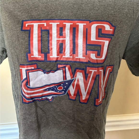 O.A.R.Band graphic tshirt with Columbus Blue Jackets’This Town’ logo - Picture 2 of 5